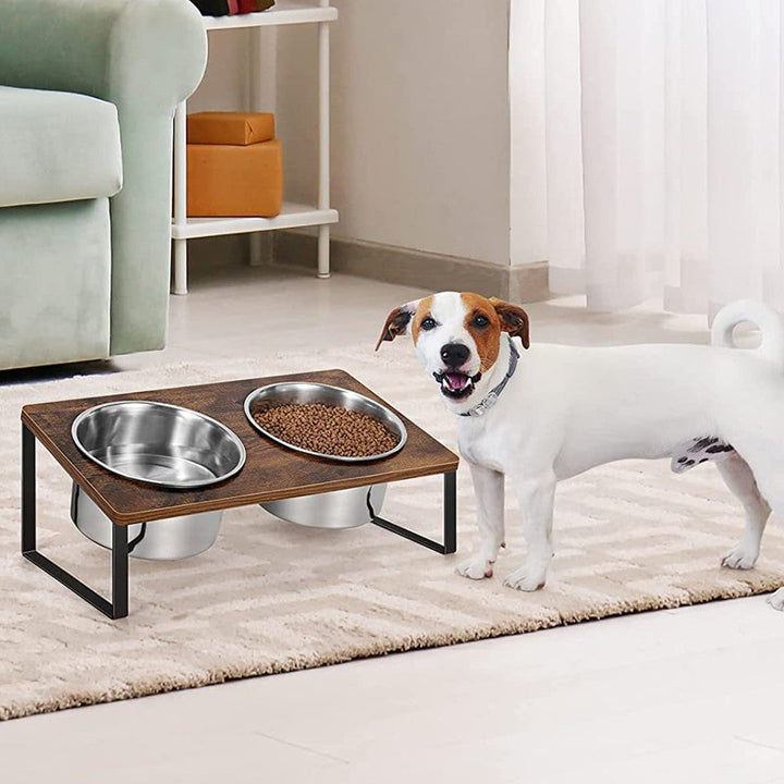 Enhance Your Pet's Dining Experience with Our Log Pet Feeding Rack