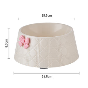 Discover the Elegance of the Bowknot Pet Food Bowl