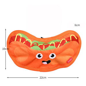 The Ultimate Fun for Your Furry Friend: Durable Squeaky Crinkle Dog Toy Hamburger
