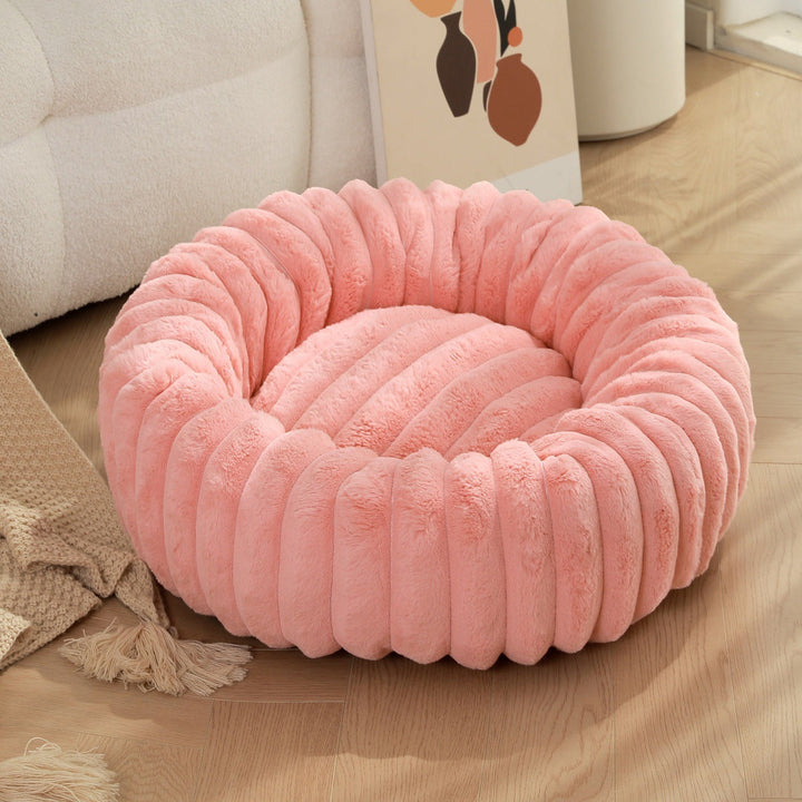 The Ultimate Comfort for Your Furry Friends: Long Hair Round Pet Bed