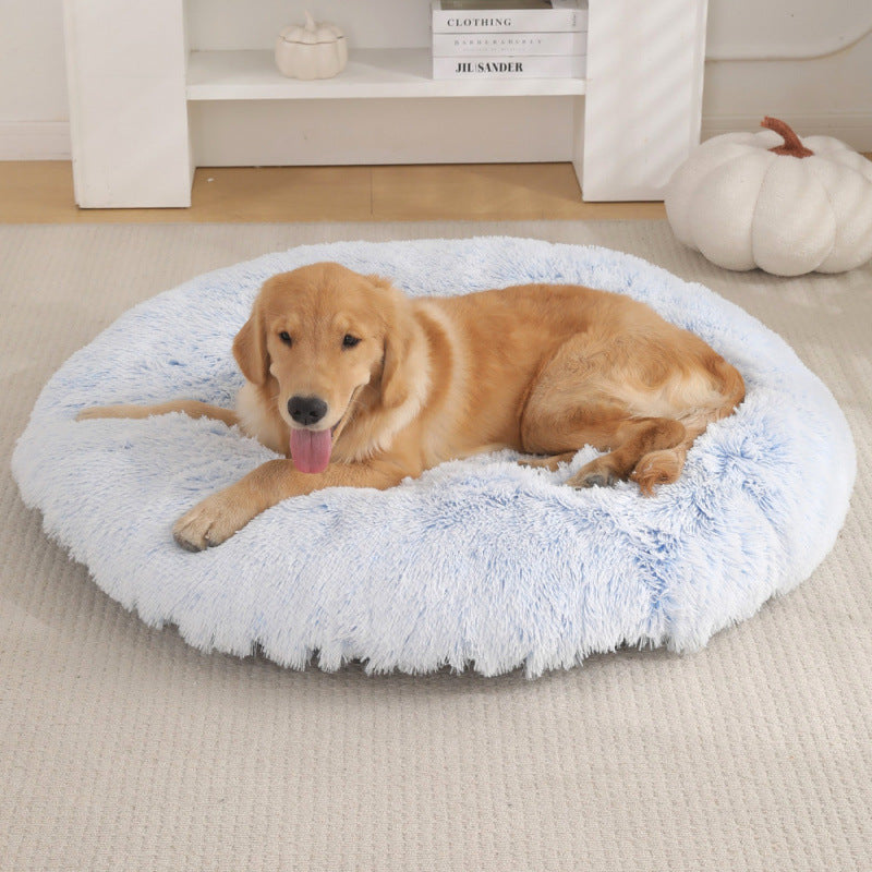 Extra-Large Round Plush Dog Mat – Soft Pet Bed in 25+ Colors (Up to 47 in)