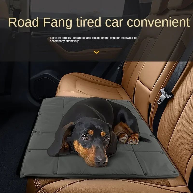 3-in-1 Portable Dog Travel Bed Carrier with Collapsible Mat and Cushion