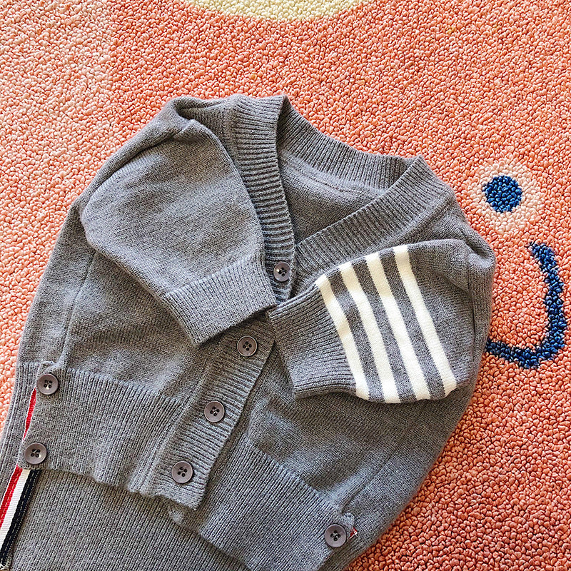 Gray Angora Cardigan Dog Sweater – Soft Fluffy Knit (XS–XXL)