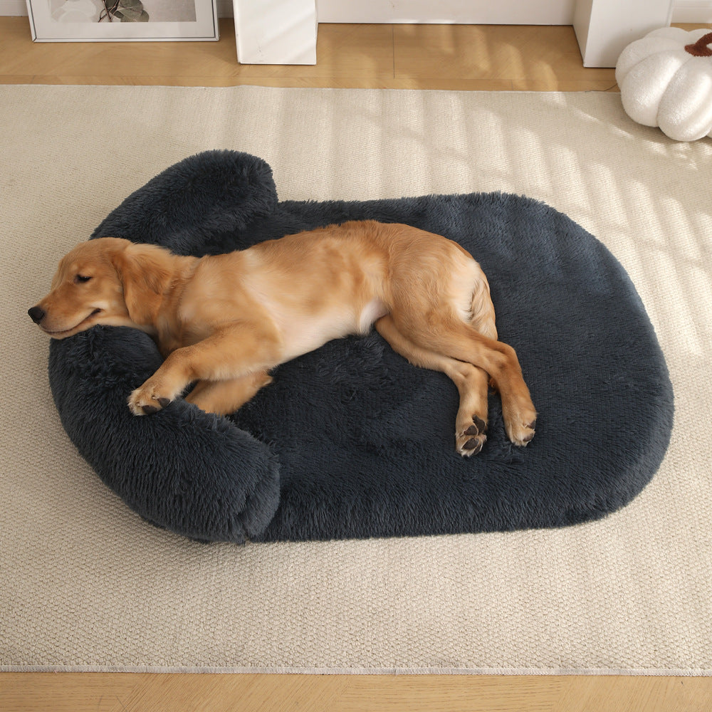 Oversized Plush Pet Cushion Bed – Warm Dog & Cat Mat in 14 Colors (XS–XXL)