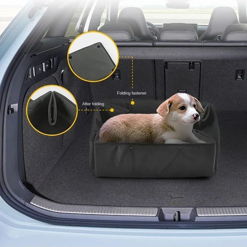 3-in-1 Portable Dog Travel Bed Carrier with Collapsible Mat and Cushion
