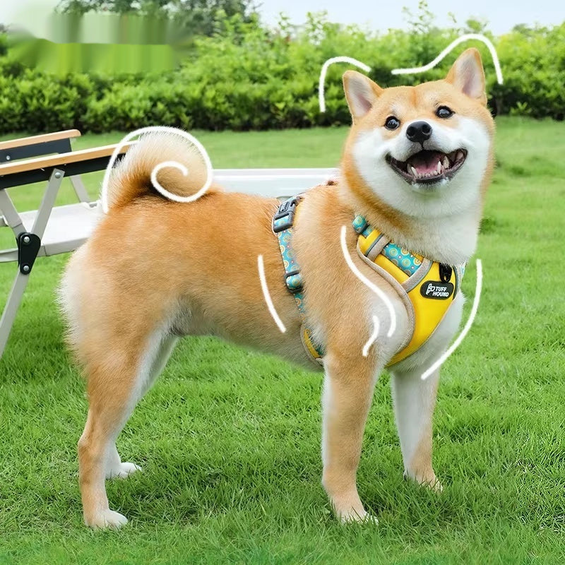 Anti-Pull Vest Harness for Dogs – Shock-Absorbing Lightweight Chest & Back (XS–XL, 5 Colors)