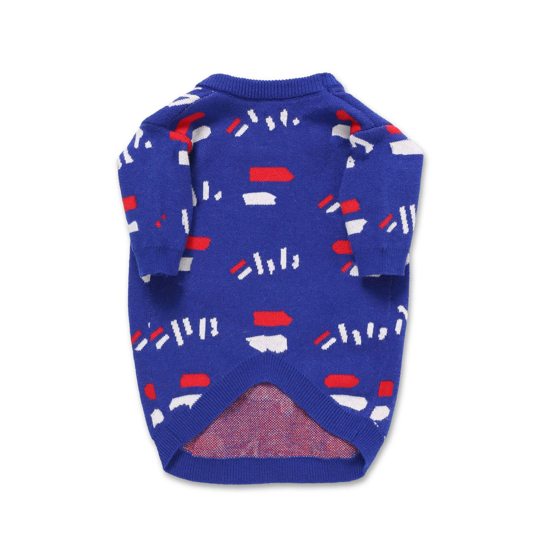 Classic Blue Wool Dog Sweater – Cozy Knit for Small & Medium Dogs (S–XL)
