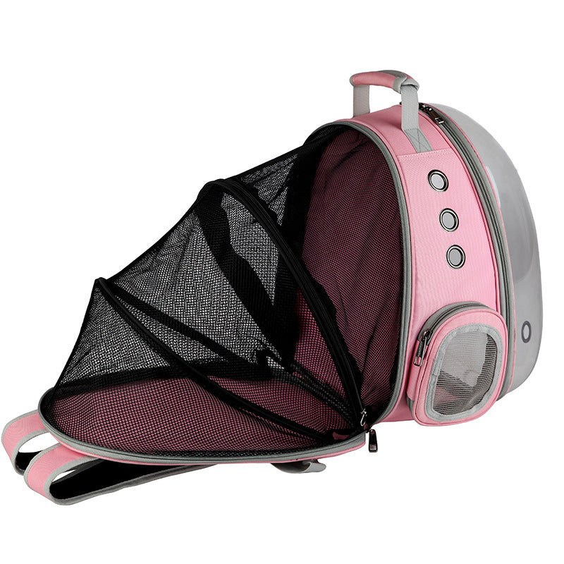 Portable Bubble Backpack Pet Carrier 360 Degree View for Cats and Small Dogs