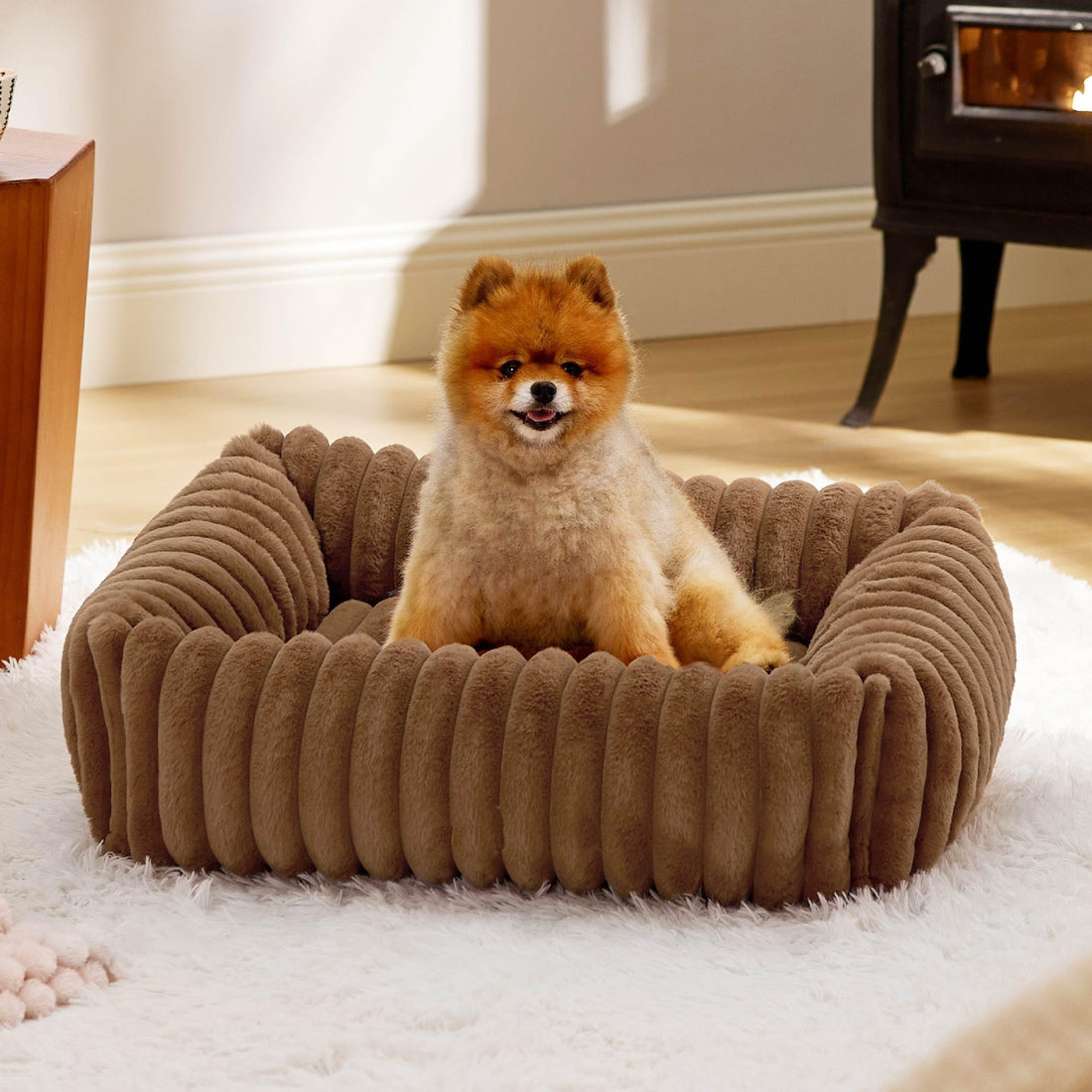 All-Season Plush Dog House Bed – Warm Cathouse Cushion (2 Sizes)