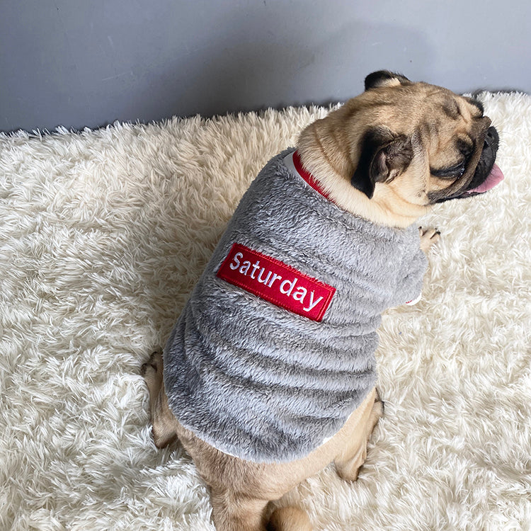 Classic Blue Cotton Dog Sweater – Casual Knit for Medium & Large Dogs (S–XXL)
