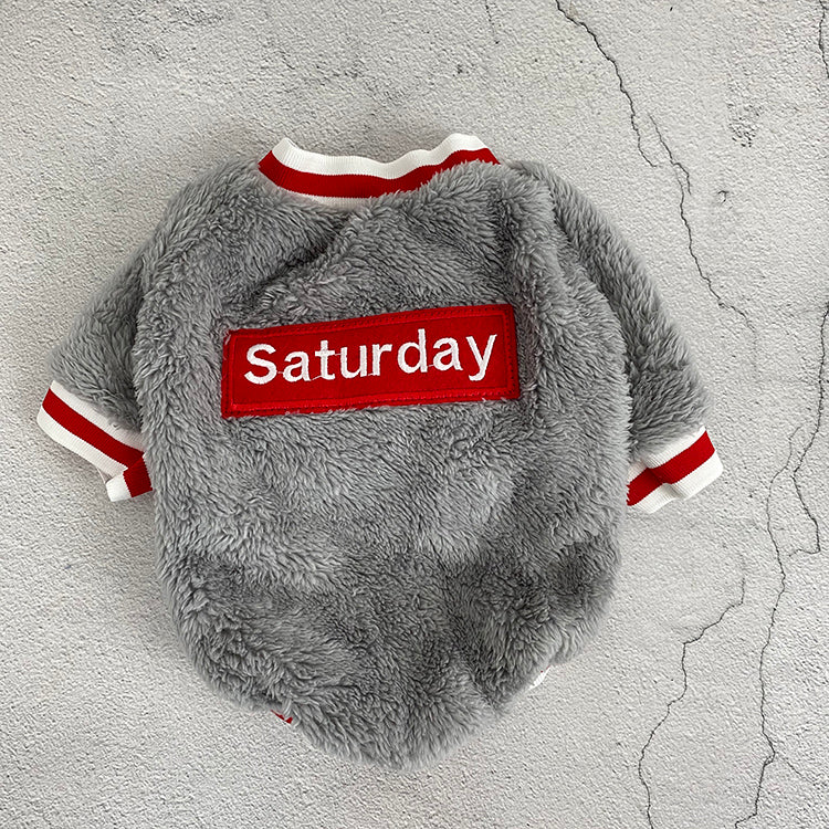 Classic Blue Cotton Dog Sweater – Casual Knit for Medium & Large Dogs (S–XXL)