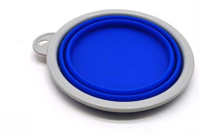 Multifunctional Retractable Dog Leash – 360° Tangle-Free with Folding Bowl (Blue, Red, Black)