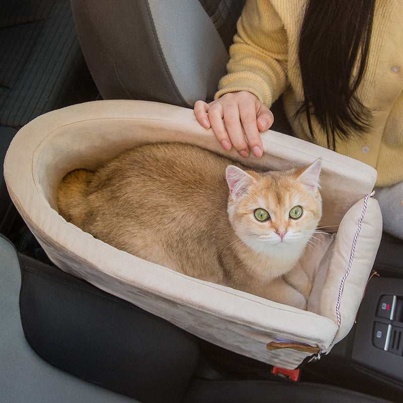 Car Safety Pet Bed and Travel Seat for Cats and Dogs