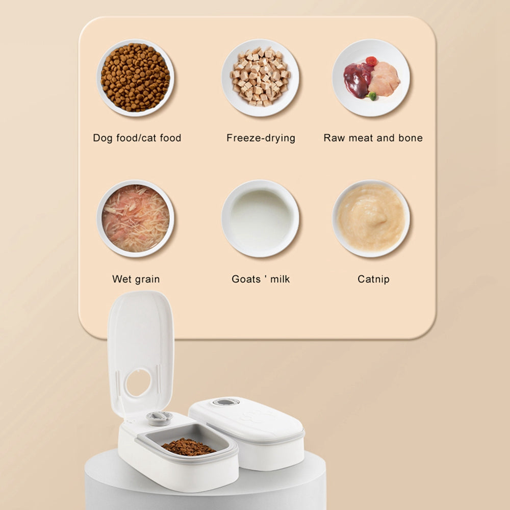 Smart Automatic Pet Feeder with Stainless Steel Bowl for Cats and Dogs