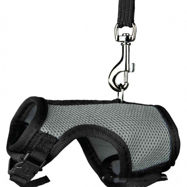 Nylon Harness Leash for Small Pets – Adjustable Chest & Back Set (S–XL)