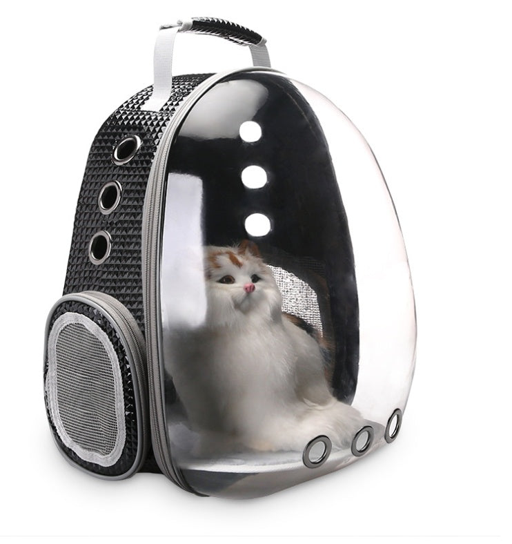 Portable Bubble Backpack Pet Carrier 360 Degree View for Cats and Small Dogs