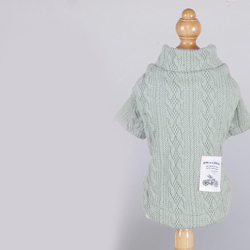 Everyday Knit Dog Sweater – Acrylic Casual Pullover in 5 Colors (XS–XXL)