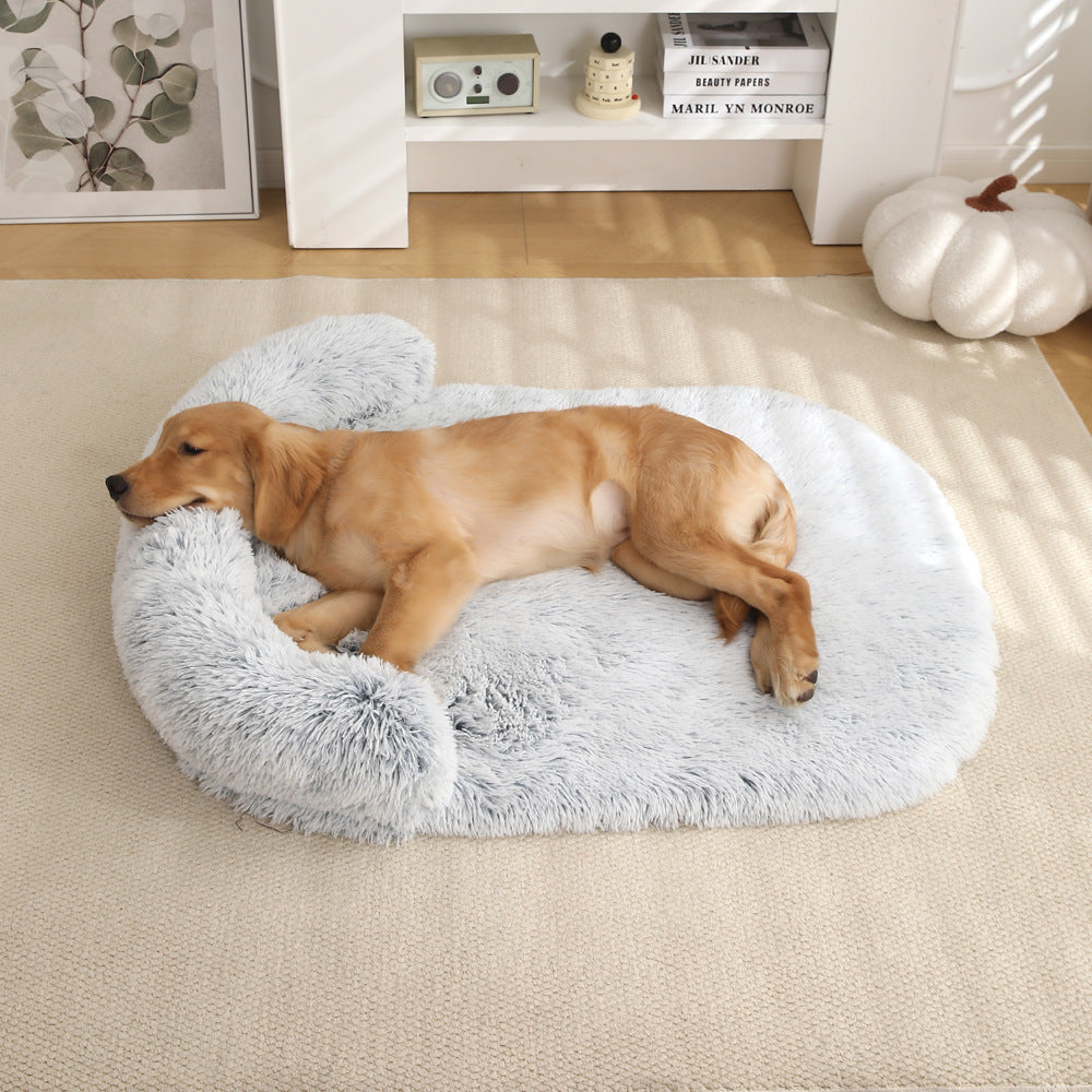 Oversized Plush Pet Cushion Bed – Warm Dog & Cat Mat in 14 Colors (XS–XXL)