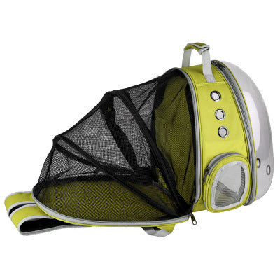 Portable Bubble Backpack Pet Carrier 360 Degree View for Cats and Small Dogs