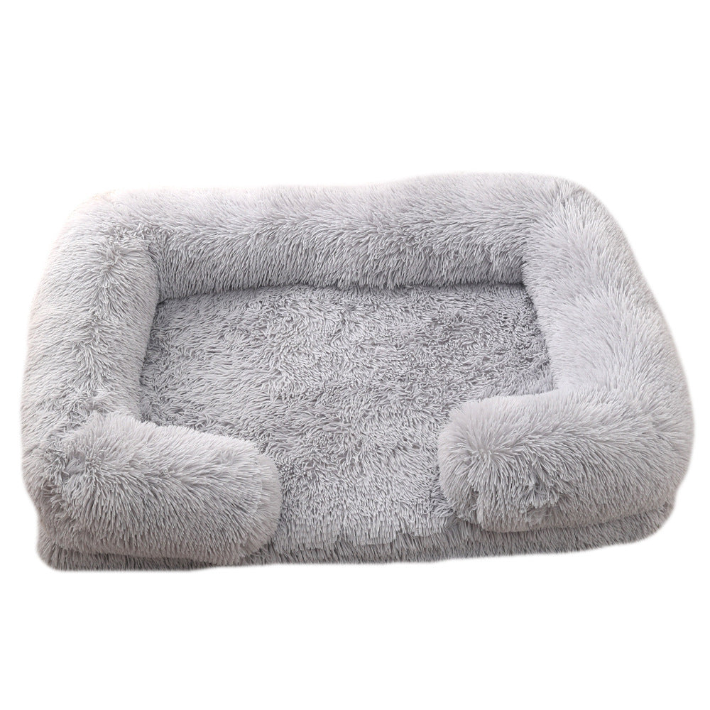 Plush Round Dog House Bed – Cozy Cathouse Nest in 25 Colors (S–XXL)