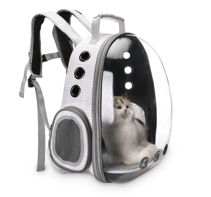 Portable Bubble Backpack Pet Carrier 360 Degree View for Cats and Small Dogs