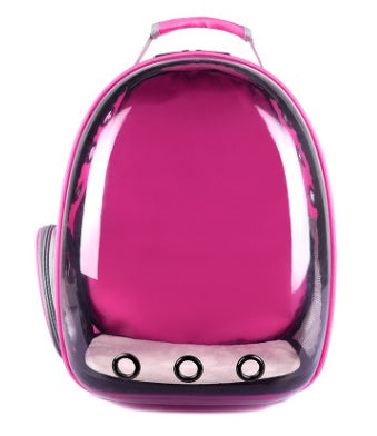 Portable Bubble Backpack Pet Carrier 360 Degree View for Cats and Small Dogs