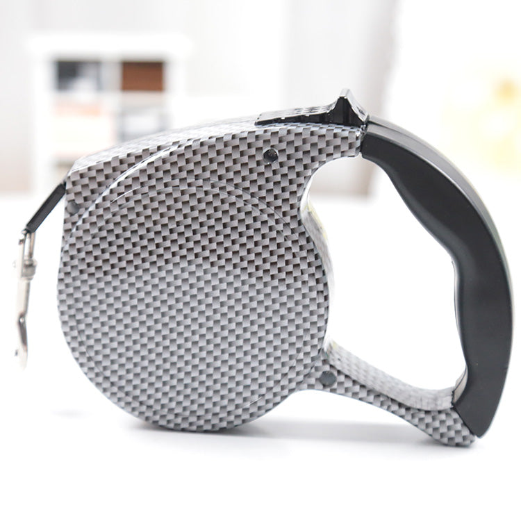 5-Meter Retractable Dog Leash – One-Hand Brake & Lock for Small & Medium Dogs