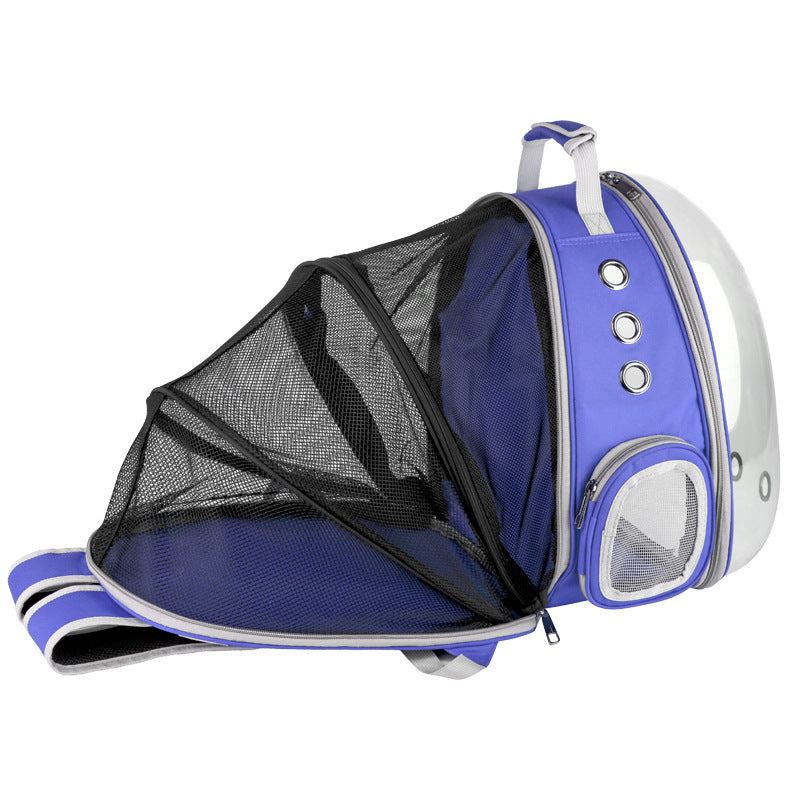 Portable Bubble Backpack Pet Carrier 360 Degree View for Cats and Small Dogs