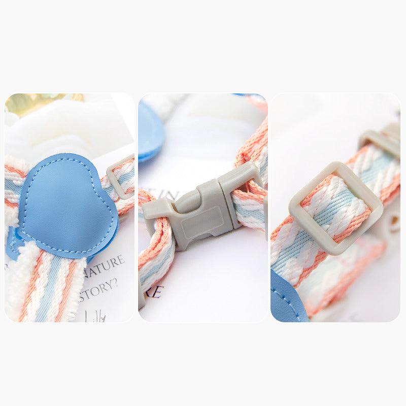 Breathable Summer Dog Harness & Leash Set – Mesh Vest for Small & Medium Dogs (S–L)