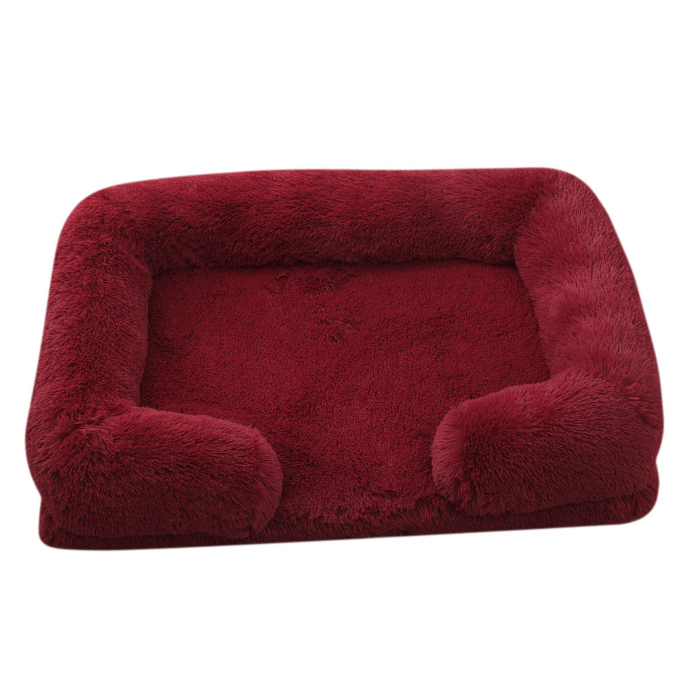 Plush Round Dog House Bed – Cozy Cathouse Nest in 25 Colors (S–XXL)