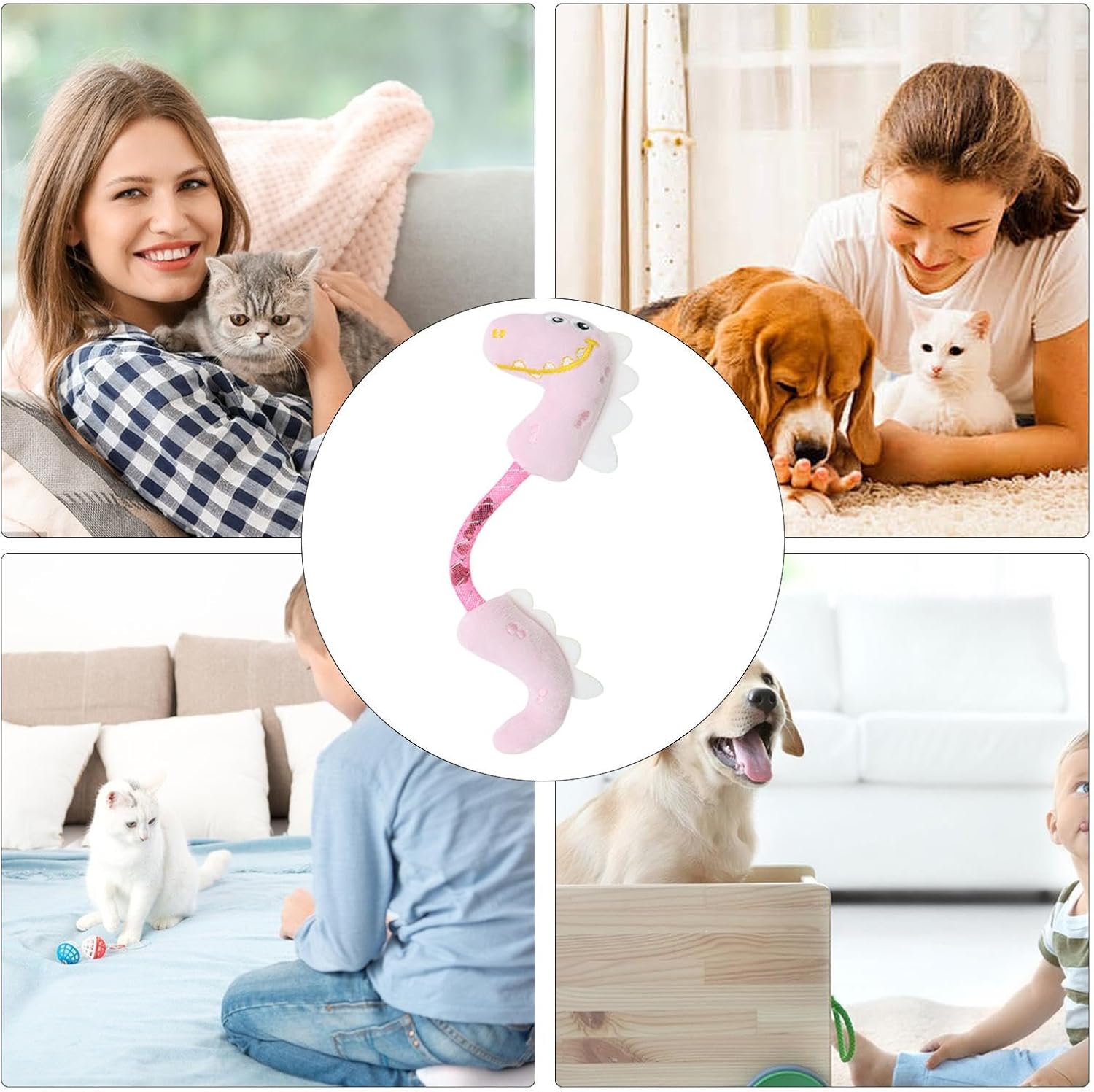 Interactive Cat Chew and Kicker Toy with Catnip Rope for Teeth Cleaning
