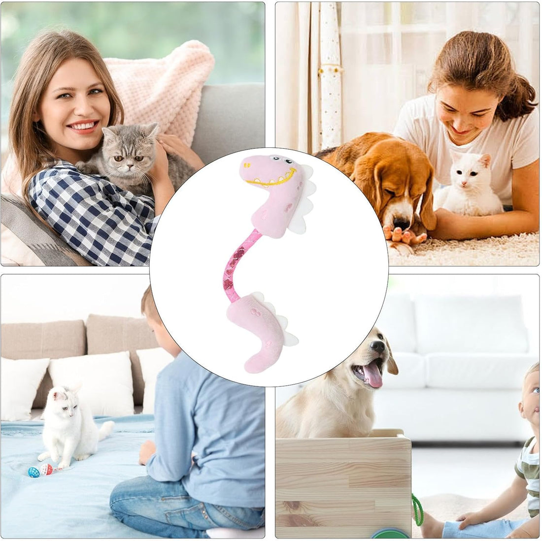 Interactive Cat Chew and Kicker Toy with Catnip Rope for Teeth Cleaning