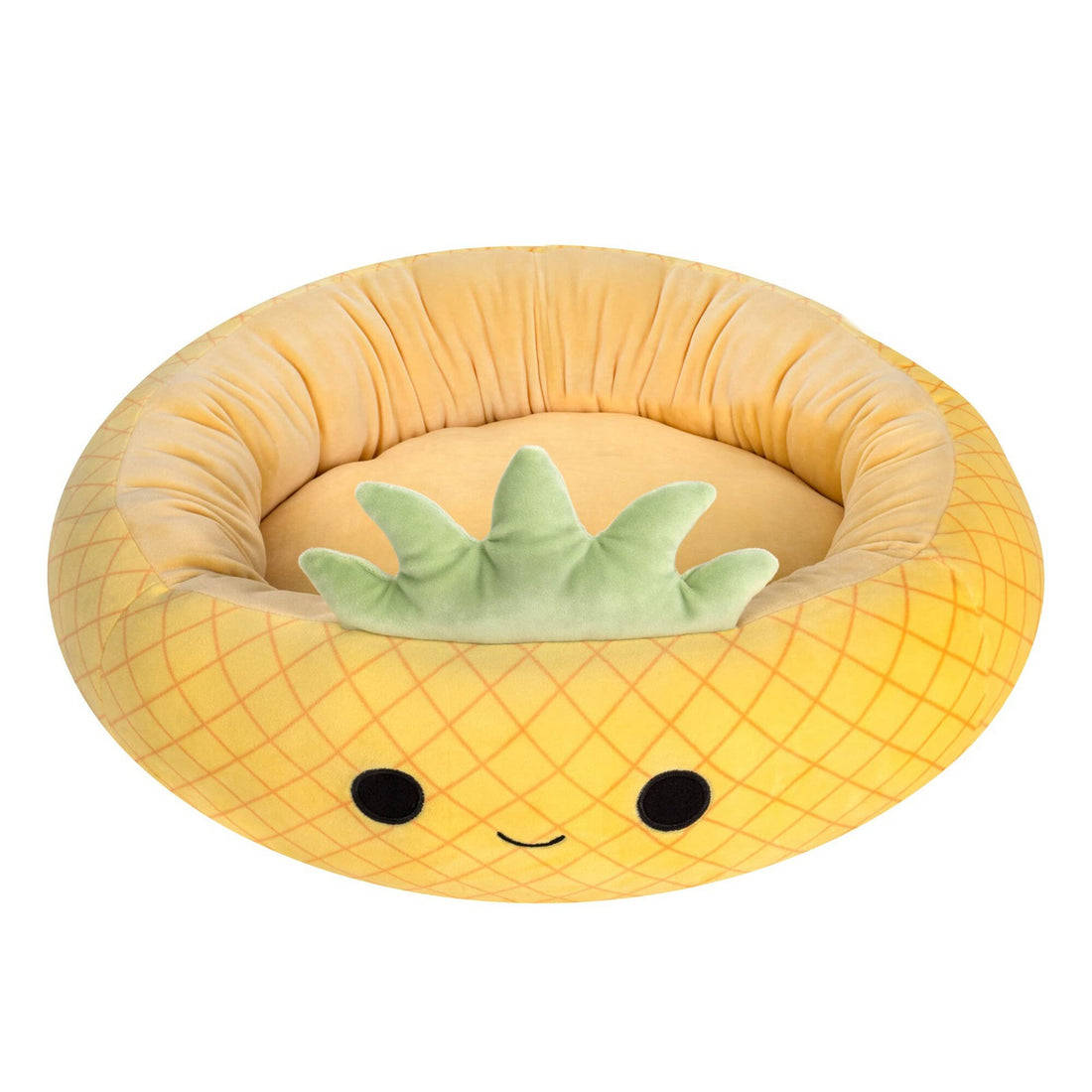 Novelty Animal & Fruit Print Dog Bed – Super Soft Plush Cushion (26 in)