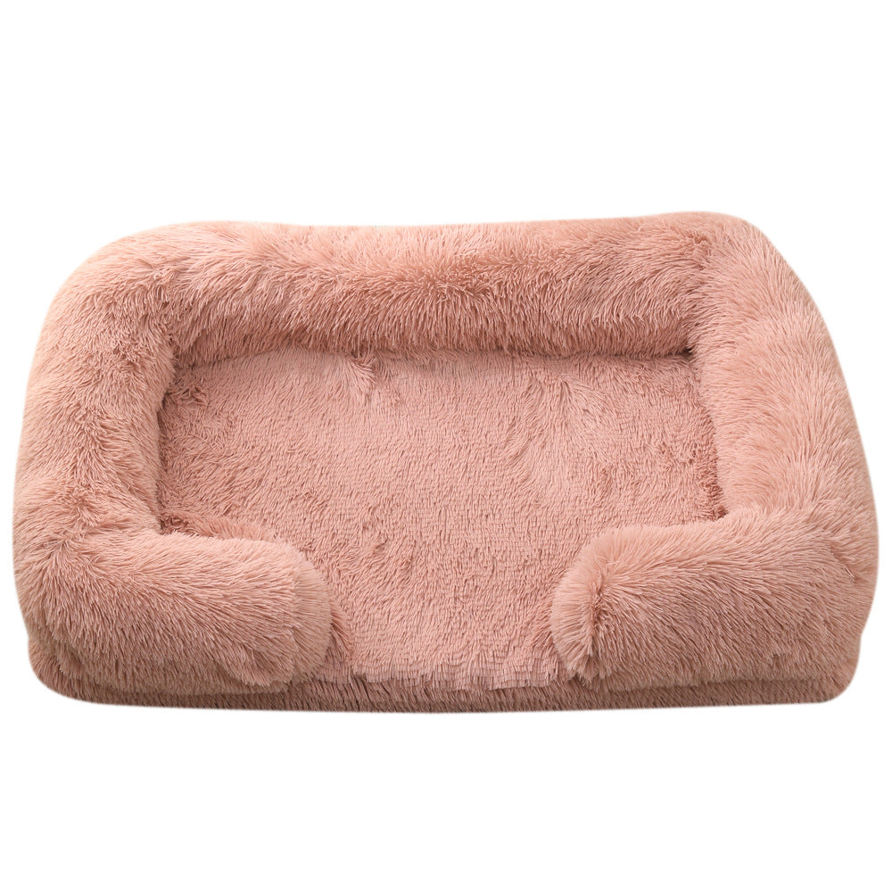 Plush Round Dog House Bed – Cozy Cathouse Nest in 25 Colors (S–XXL)