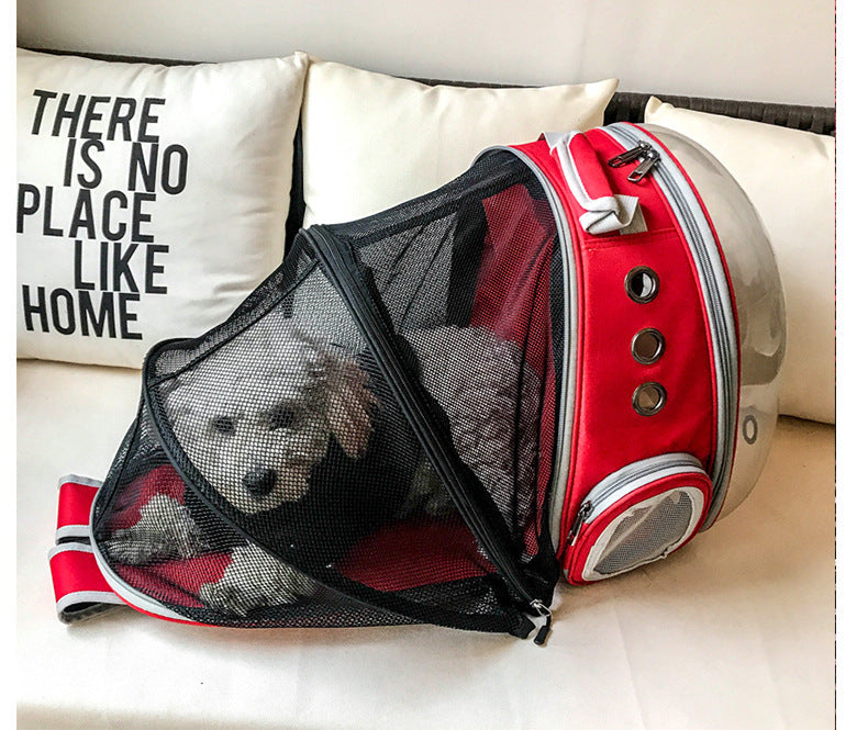 Portable Bubble Backpack Pet Carrier 360 Degree View for Cats and Small Dogs