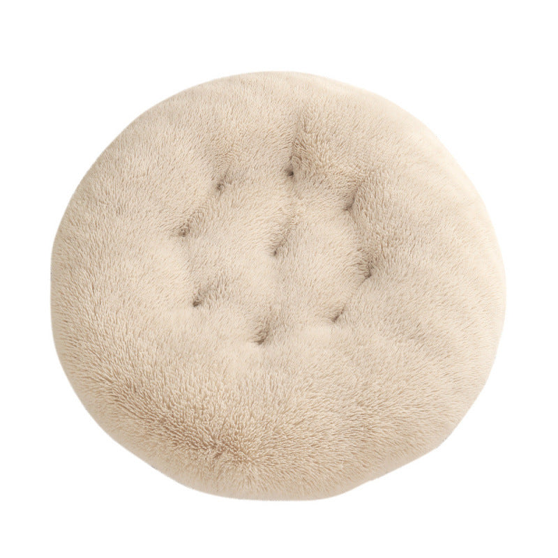 Extra-Large Round Plush Dog Mat – Soft Pet Bed in 25+ Colors (Up to 47 in)