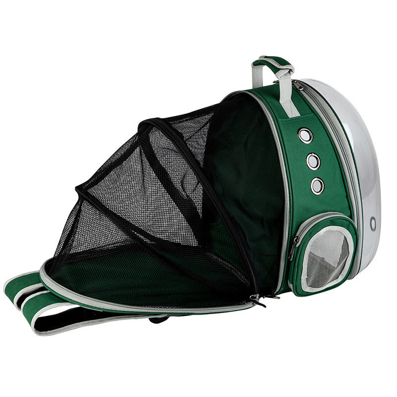 Portable Bubble Backpack Pet Carrier 360 Degree View for Cats and Small Dogs
