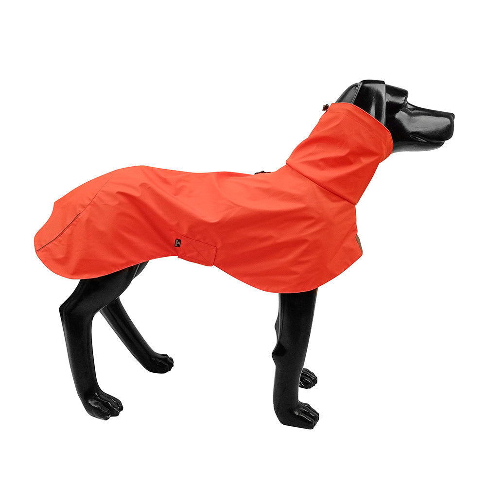 Waterproof Dog Raincoat – Windproof Shell Jacket in Orange & Yellow (XS–XXXL)