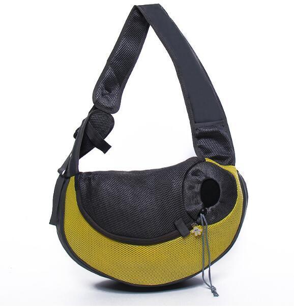 Outdoor Mesh Pet Carrier Shoulder Sling Bag for Cats and Dogs