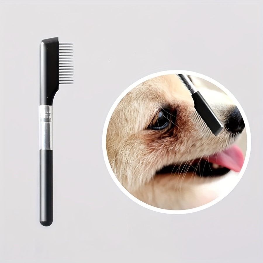Soft Eye Grooming Brush Tear Stain Remover with Comb for Pets