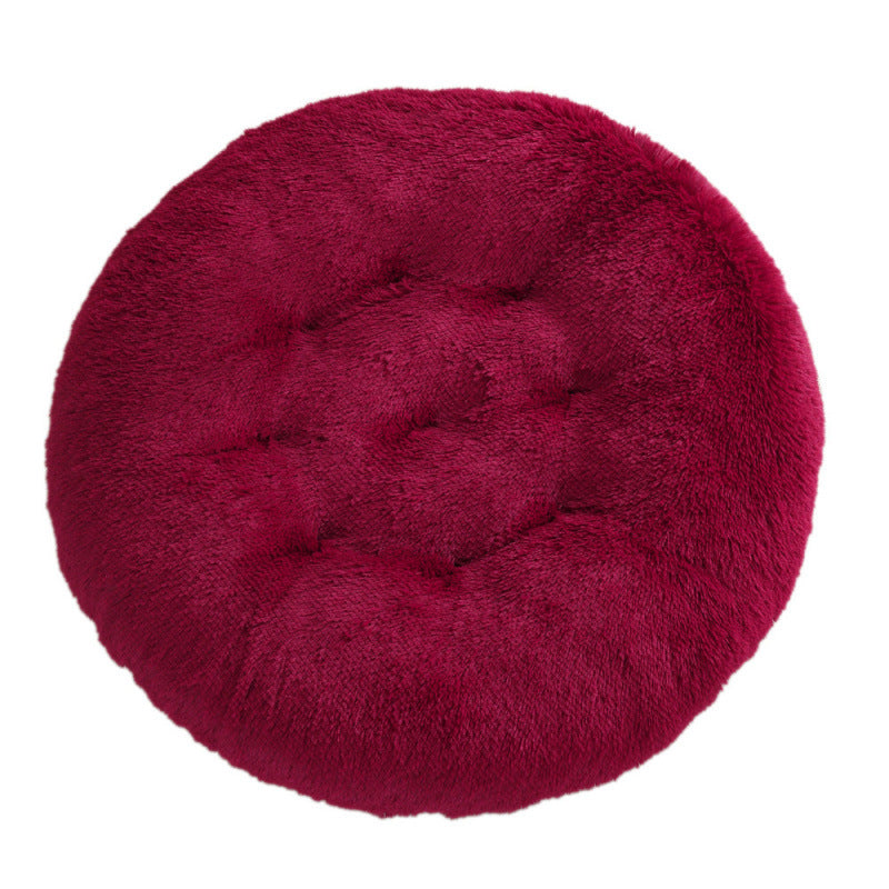 Extra-Large Round Plush Dog Mat – Soft Pet Bed in 25+ Colors (Up to 47 in)