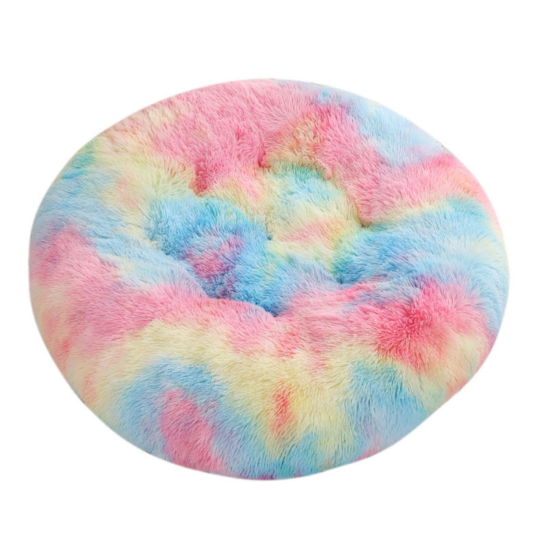 Extra-Large Round Plush Dog Mat – Soft Pet Bed in 25+ Colors (Up to 47 in)