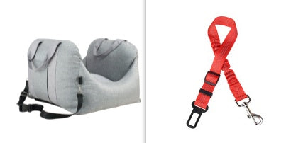 Waterproof Portable Dog Car Seat Carrier with Mesh and Safety Features