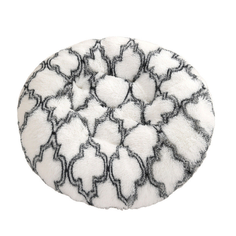 Extra-Large Round Plush Dog Mat – Soft Pet Bed in 25+ Colors (Up to 47 in)