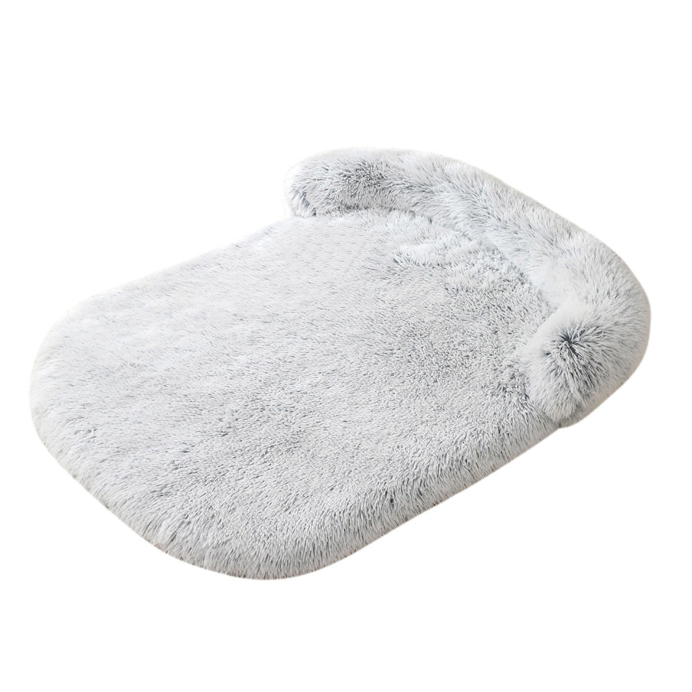 Oversized Plush Pet Cushion Bed – Warm Dog & Cat Mat in 14 Colors (XS–XXL)