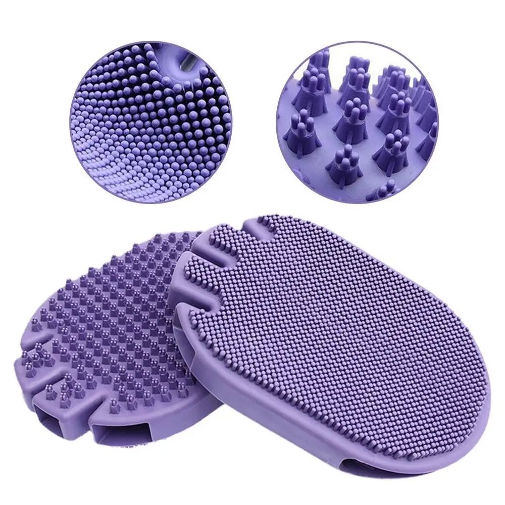 Dual-Sided Pet Shampoo and Grooming Brush Soft Bristle for Dogs