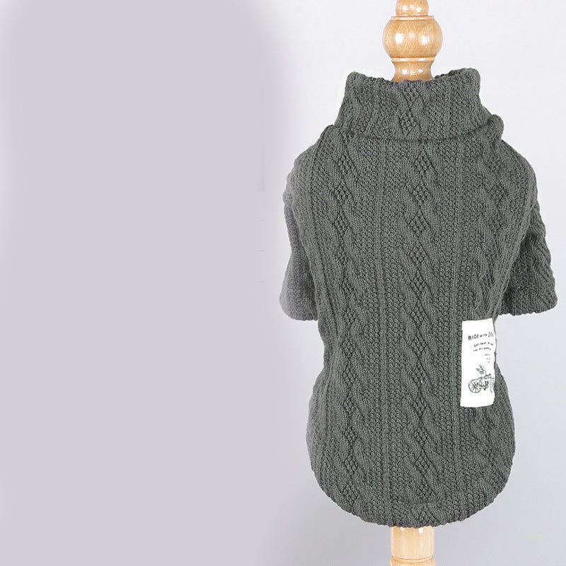 Everyday Knit Dog Sweater – Acrylic Casual Pullover in 5 Colors (XS–XXL)