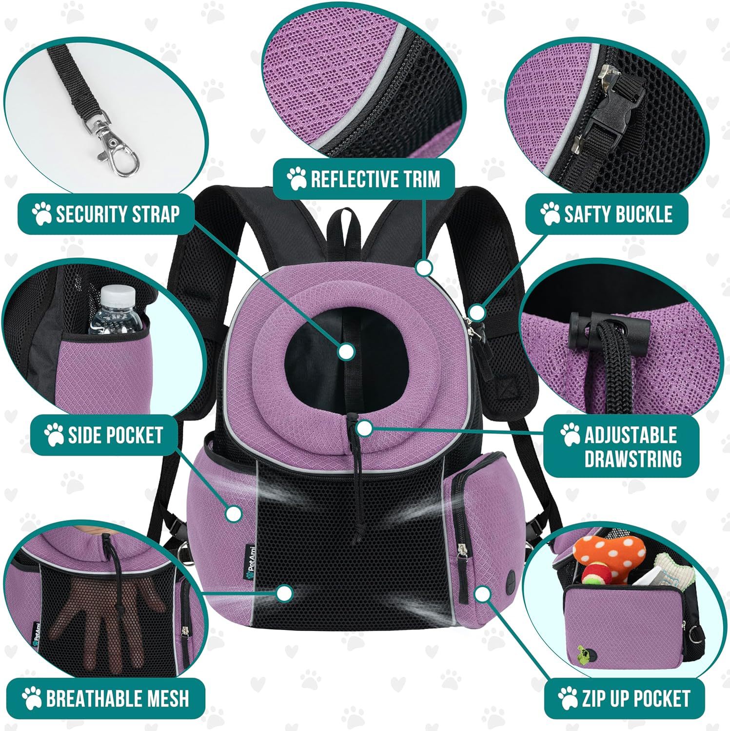 Portable Breathable Dog Carrier Backpack for Travel and Outdoors
