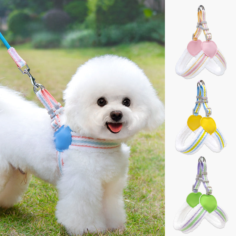 Breathable Summer Dog Harness & Leash Set – Mesh Vest for Small & Medium Dogs (S–L)