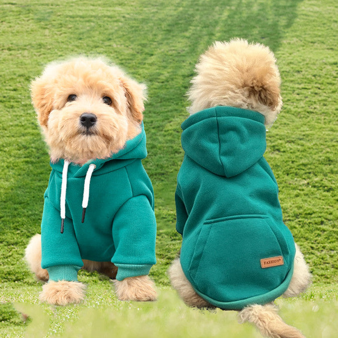 Hooded Dog Sweater – Casual Cotton Pullover in 4 Colors (S–XL)